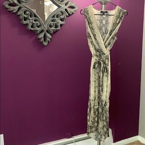 Snake print dress